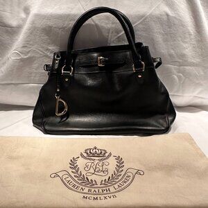 Lauren Ralph Lauren black leather Satchel Bag